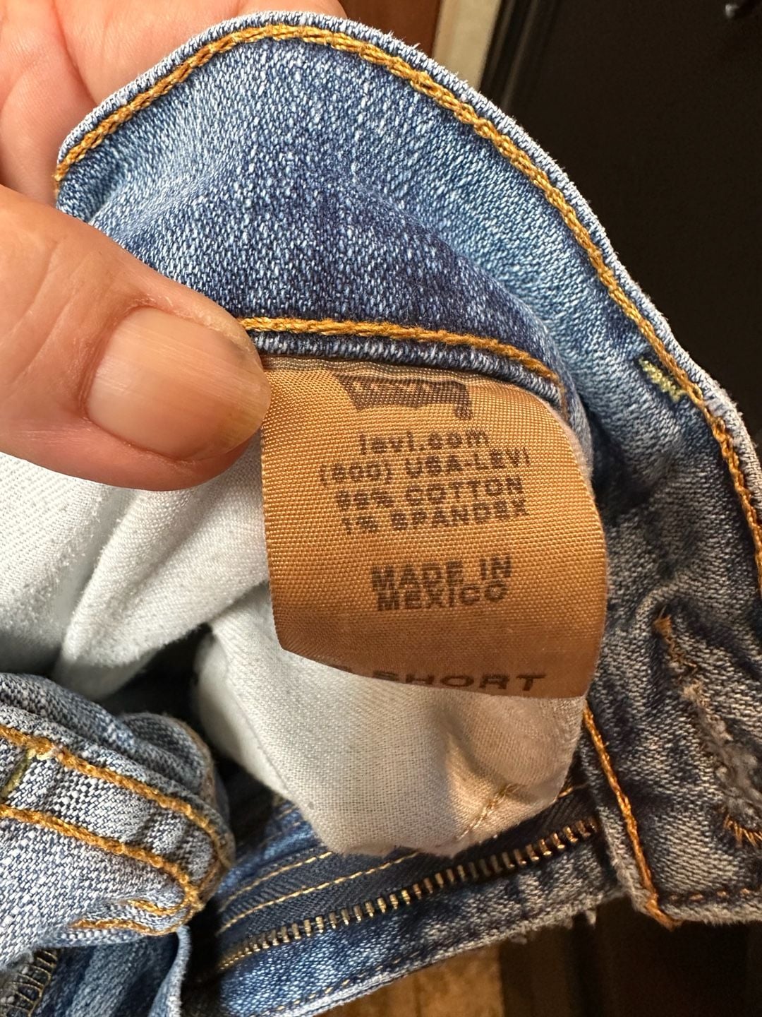 Levi Strauss & Co. Women's Distressed Mid-Rise Straight Leg Jeans 11