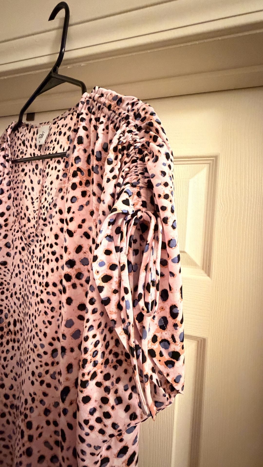 Cabi Seaside Top #5980 in Pink Leopard Animal Print 3