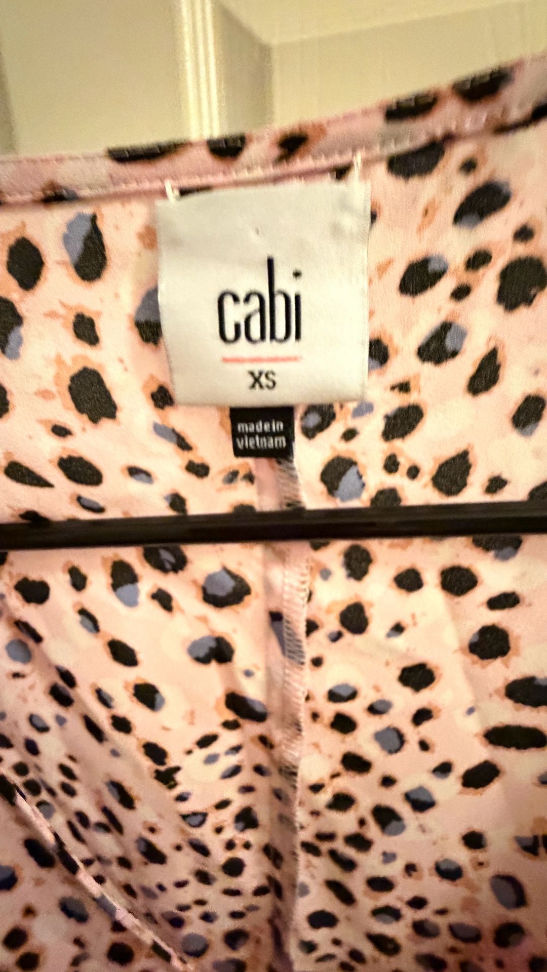 Cabi Seaside Top #5980 in Pink Leopard Animal Print 5