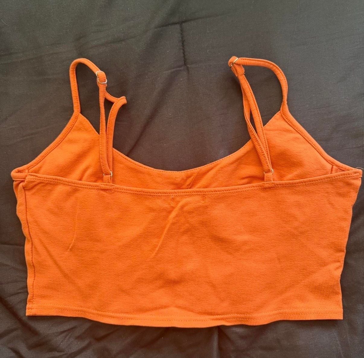 Fashion Nova Loretta Corset Crop Top in Orange 3