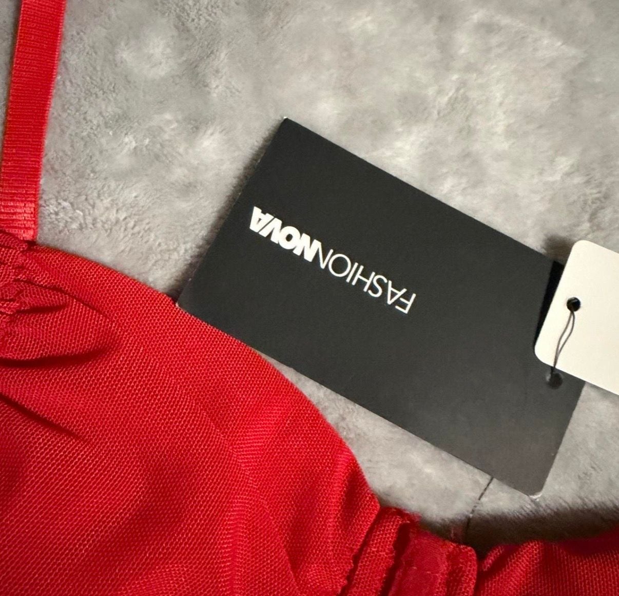 Fashion Nova No Tease Mesh Corset Top in Red 3