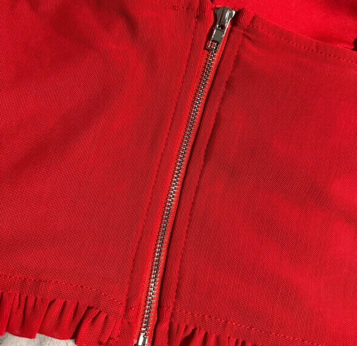 Fashion Nova No Tease Mesh Corset Top in Red 6