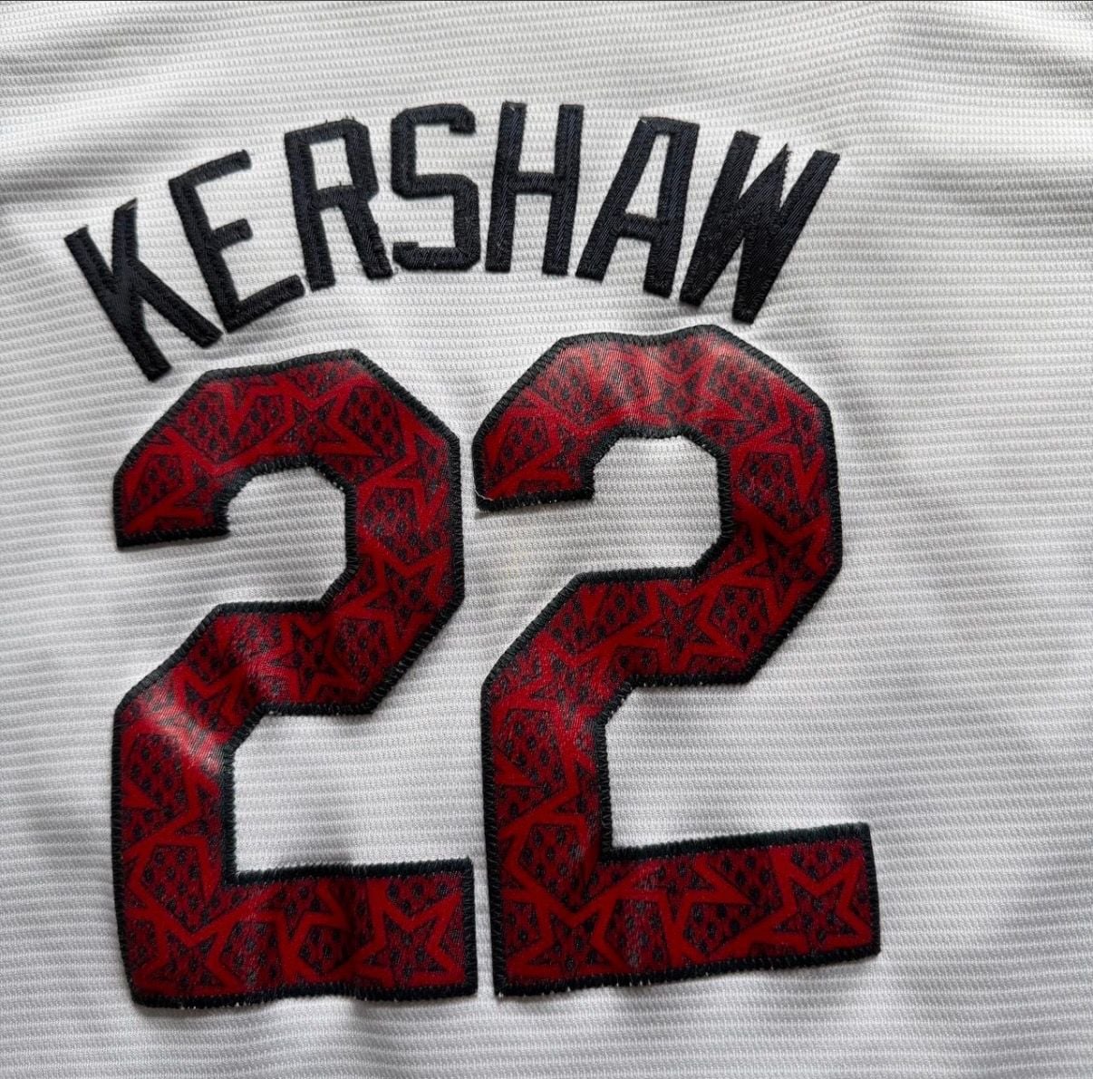 Majestic Los Angeles Dodgers Clayton Kershaw 4th of July Independence Day Cool Base Jersey 7