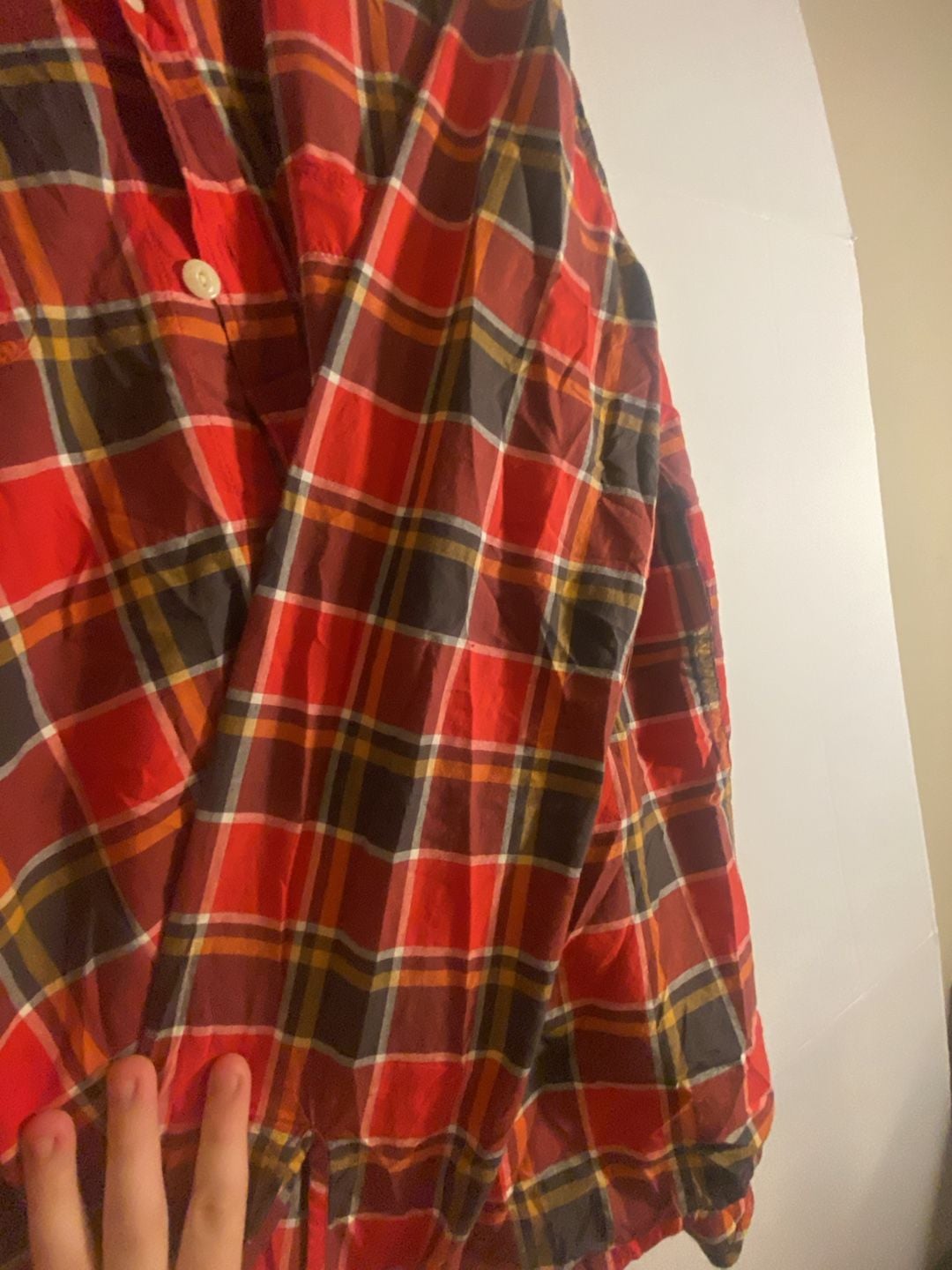 Denim & Supply Ralph Lauren Men's L Red Plaid Long Sleeve Flannel Work Shirt 6
