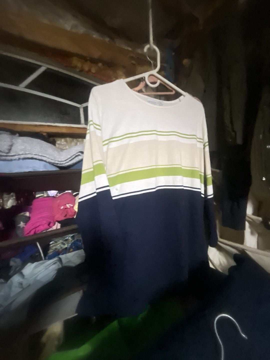 Carolina Colours Plus Women's Colorblock Striped Long Sleeve T-Shirt Size 24W 1