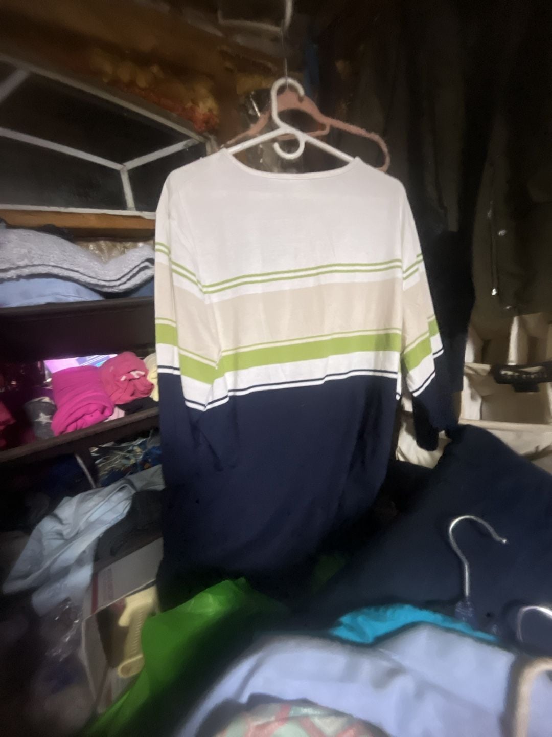 Carolina Colours Plus Women's Colorblock Striped Long Sleeve T-Shirt Size 24W 2