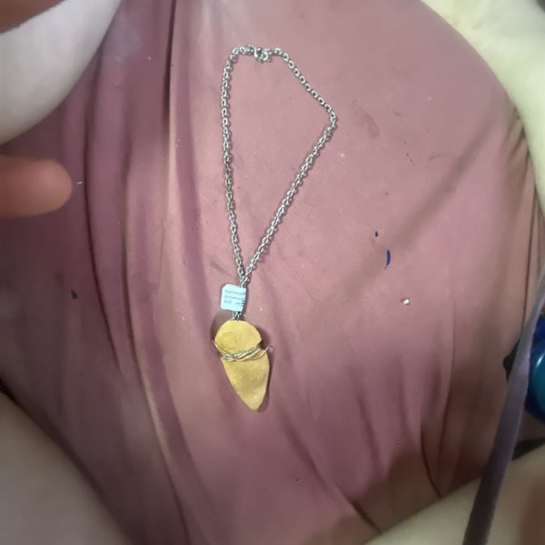 Handmade Arrowhead Pendant Wire Wrapped Necklace #9