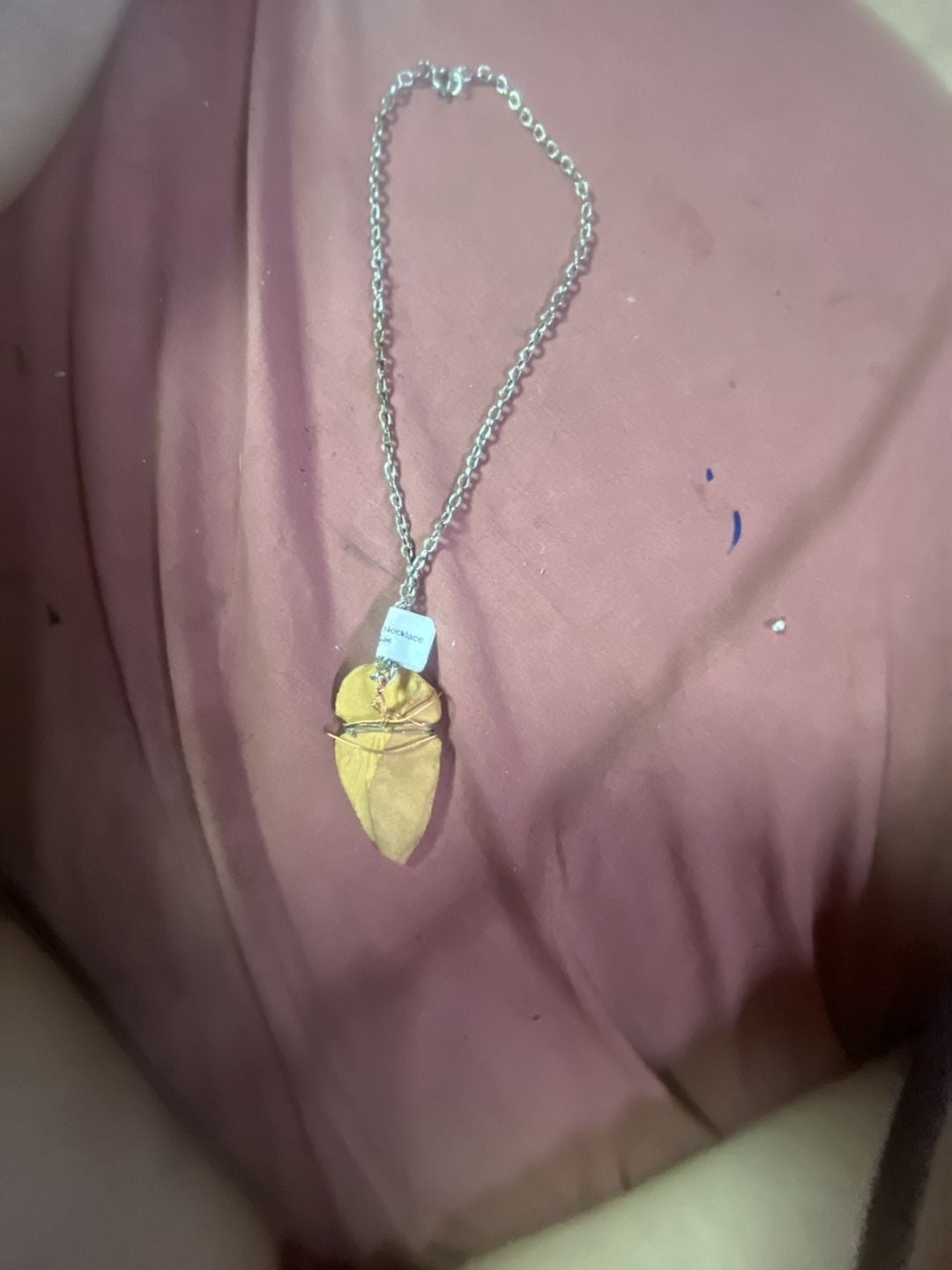 Handmade Arrowhead Pendant Wire Wrapped Necklace #9 2