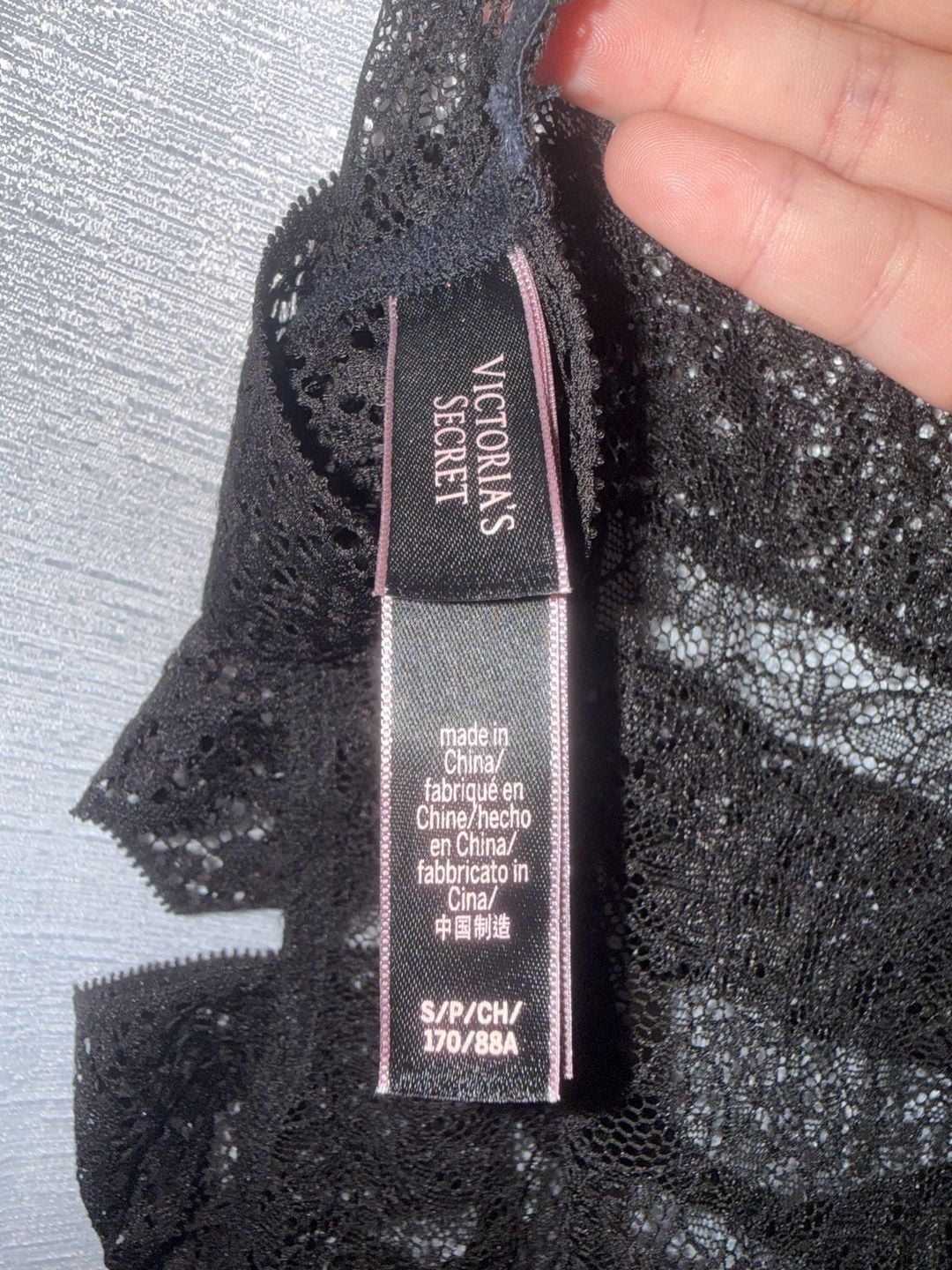 Victoria's Secret Black Lace Strappy Teddy Bodysuit 3