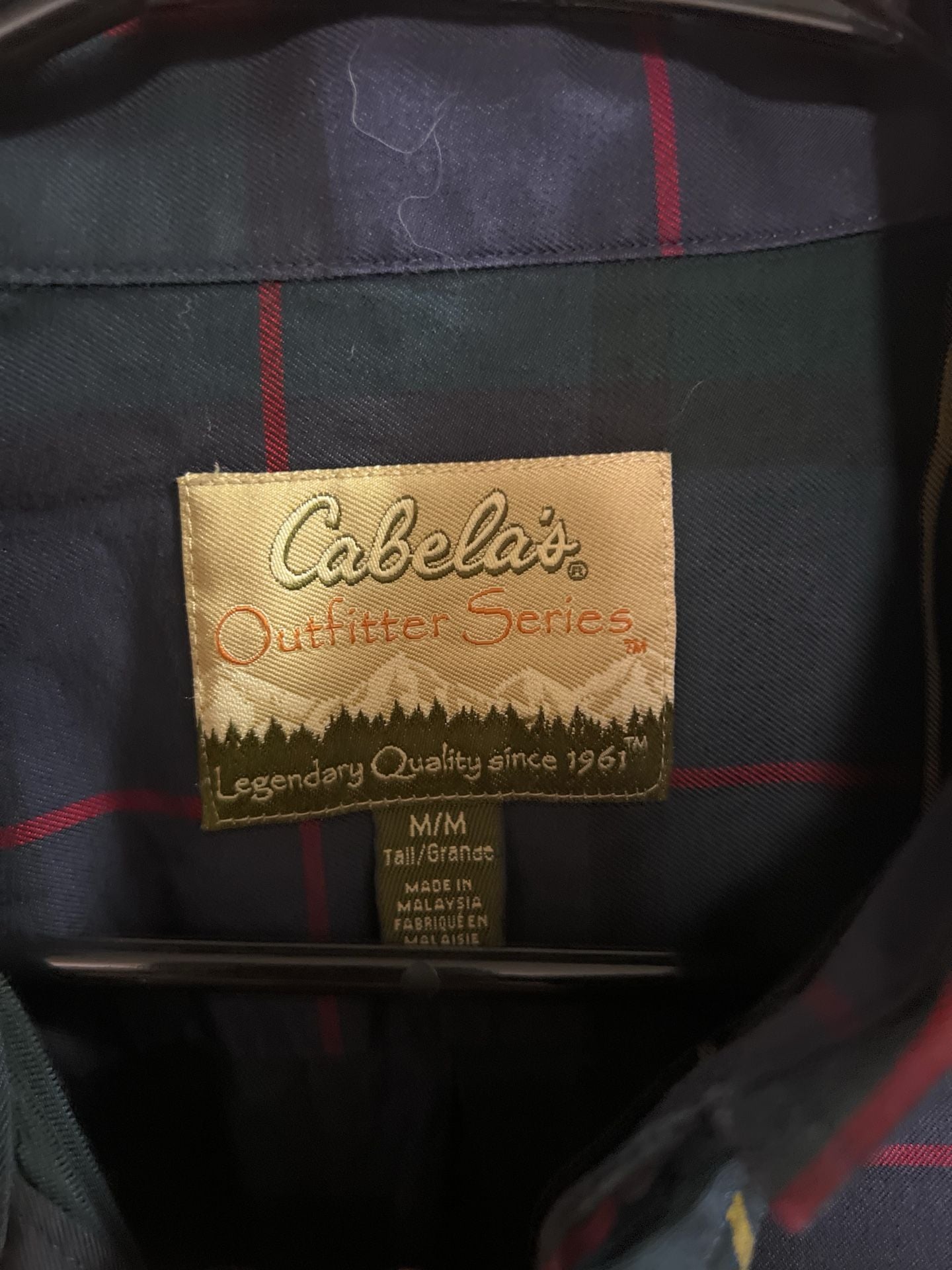 Cabela's Outfitter Series Men's Long Sleeve Button-Down Plaid Shirt 4