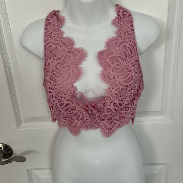 Victoria's Secret Dream Angels Laced-Up Unlined Racerback Bralette