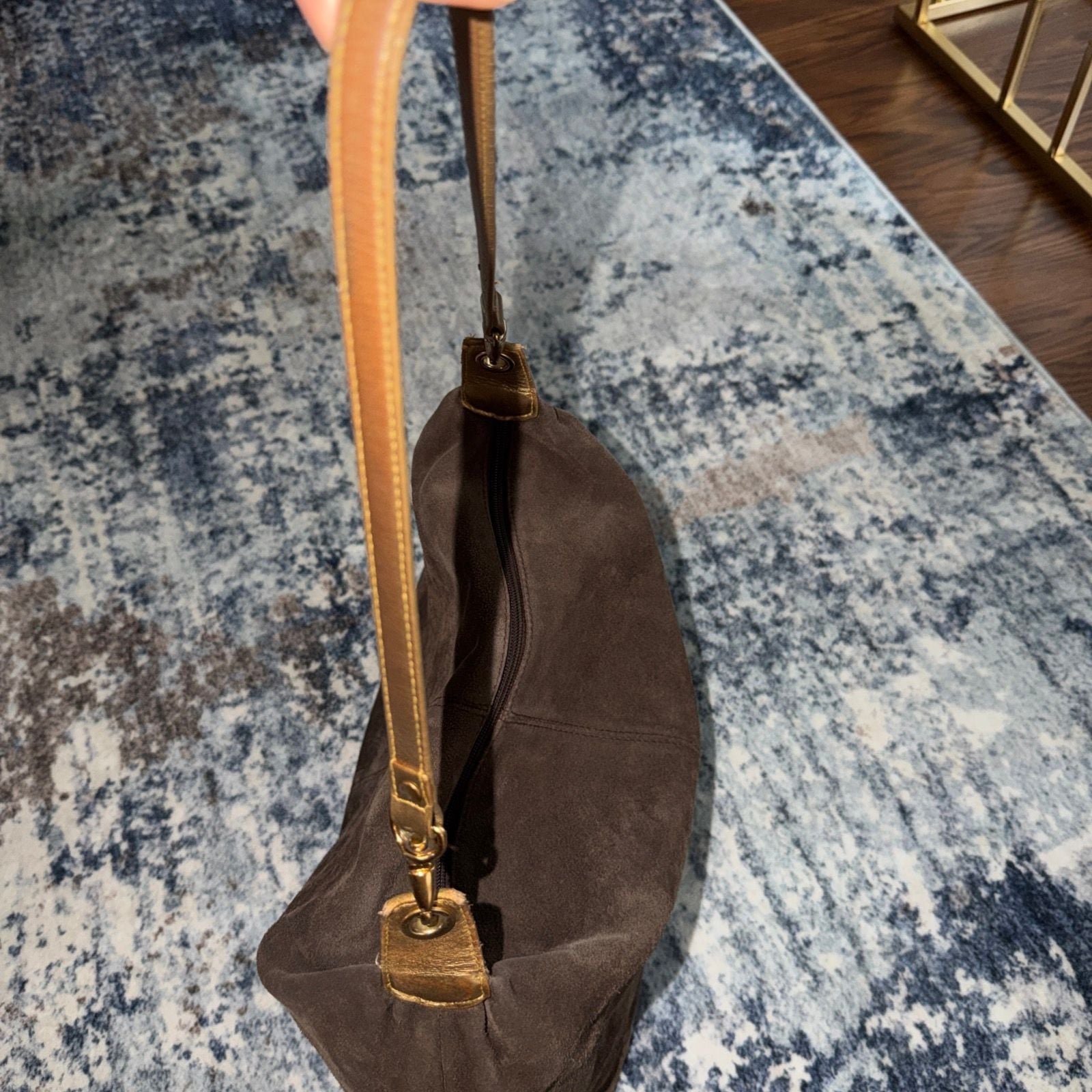 Lauren Ralph Lauren Marcy Suede Hobo Shoulder Bag 3