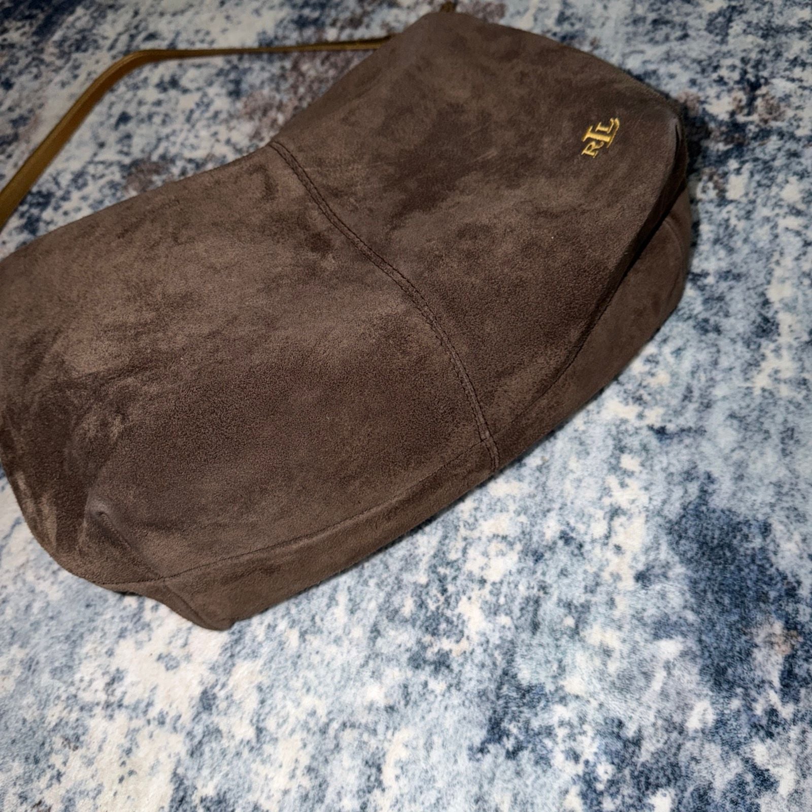 Lauren Ralph Lauren Marcy Suede Hobo Shoulder Bag 6