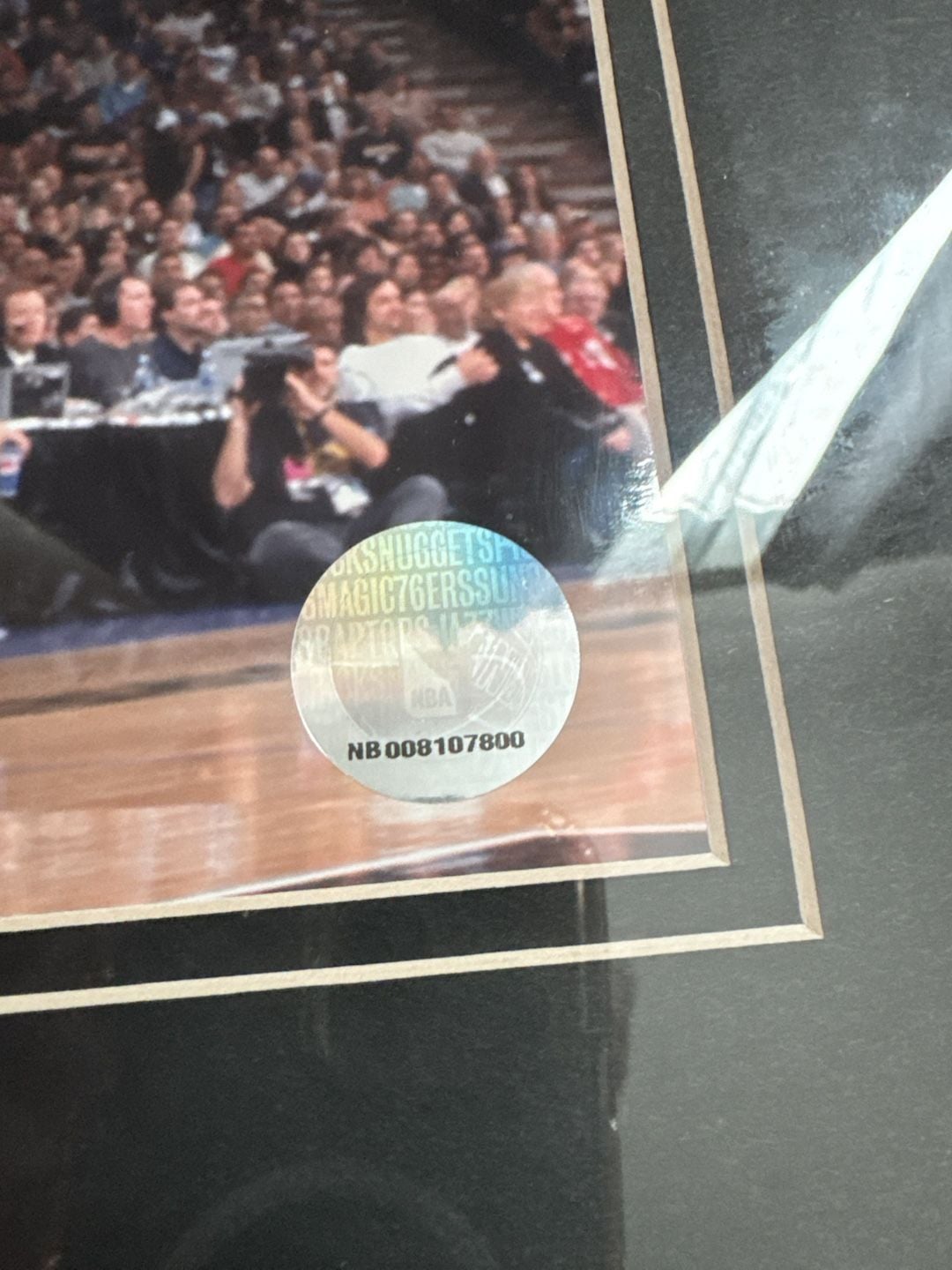 Mike Bibby Signed Sacramento Kings Framed Photo NBA Authentics 2
