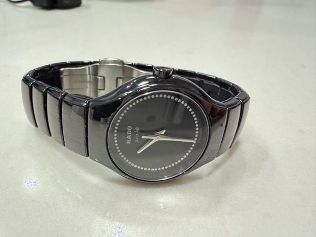 Rado Jubile Black high tech Ceramic Stainless Steel Ladies Watch Bracelet 3