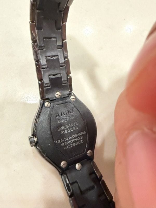 Rado Jubile Black high tech Ceramic Stainless Steel Ladies Watch Bracelet 4
