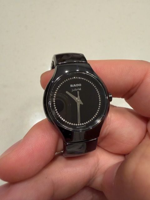 Rado Jubile Black high tech Ceramic Stainless Steel Ladies Watch Bracelet 5
