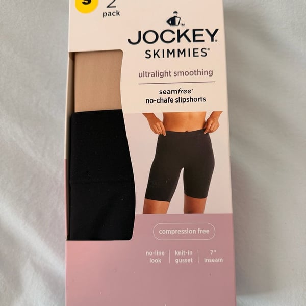 Jockey Skimmies Ultralight Smoothing Seamfree No-Chafe Slipshorts 2-Pack