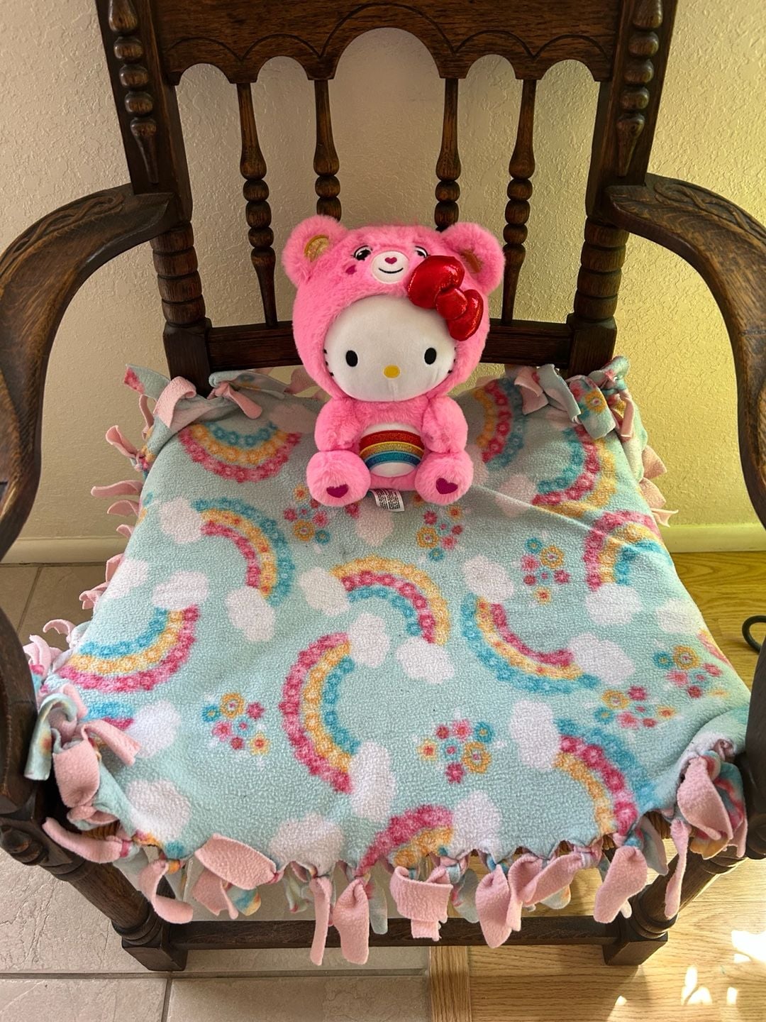 Care Bears x Hello Kitty Cheer Bear Costume Plush Toy 1