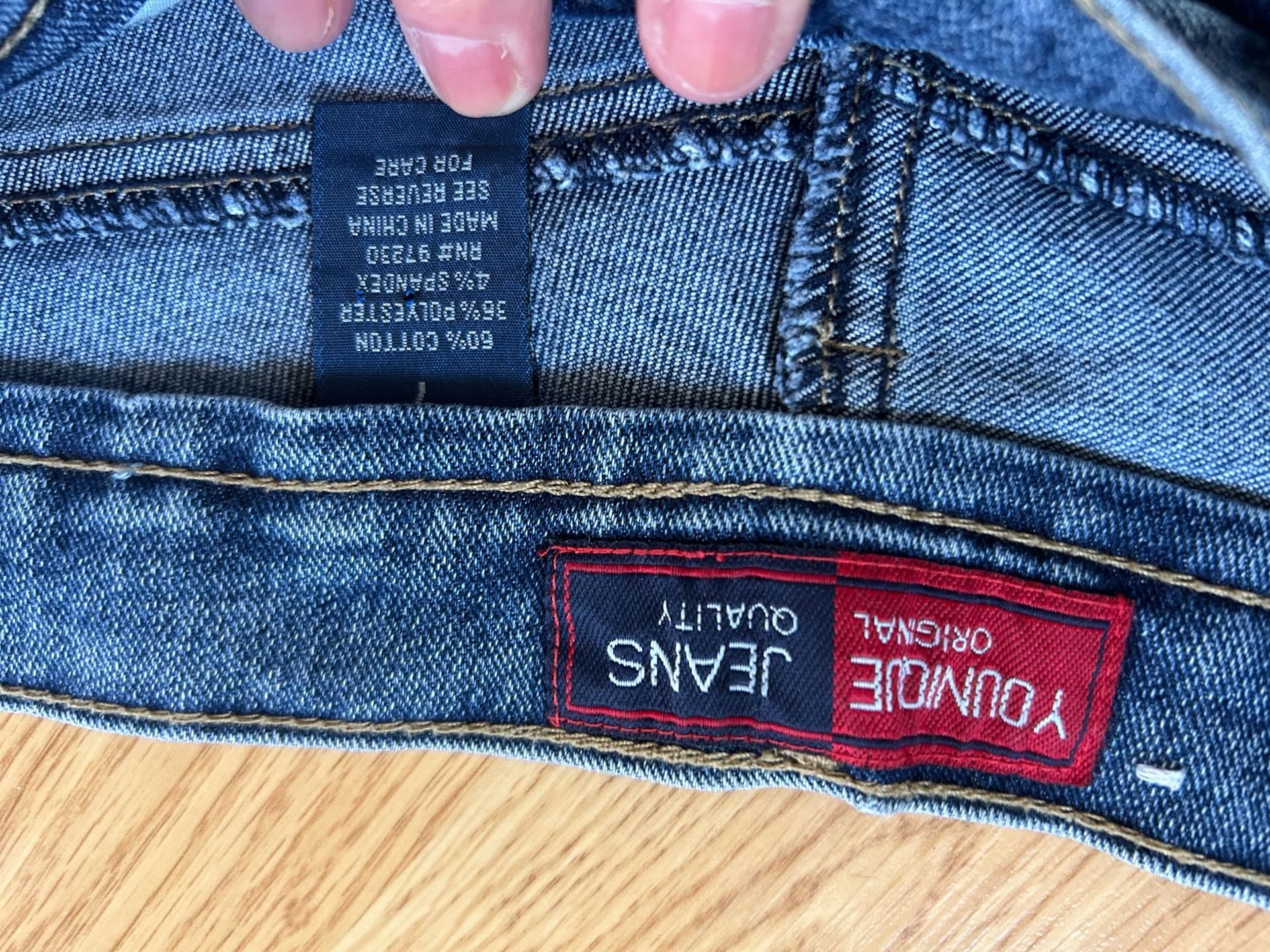Younique Jeans Original Quality Women's Blue Denim Studded Flare Jeans 4