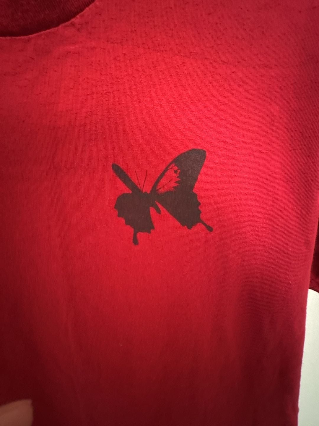 Post Malone Twelve Carat Toothache Red T-Shirt with Butterfly Logo 4