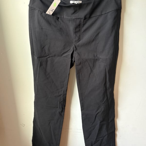 NIC+ZOE Women's Black Onyx Millennium Pull-On Ankle Pants, Size 6