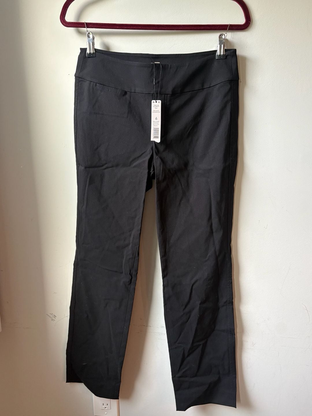 NIC+ZOE Women's Black Onyx Millennium Pull-On Ankle Pants, Size 6 4