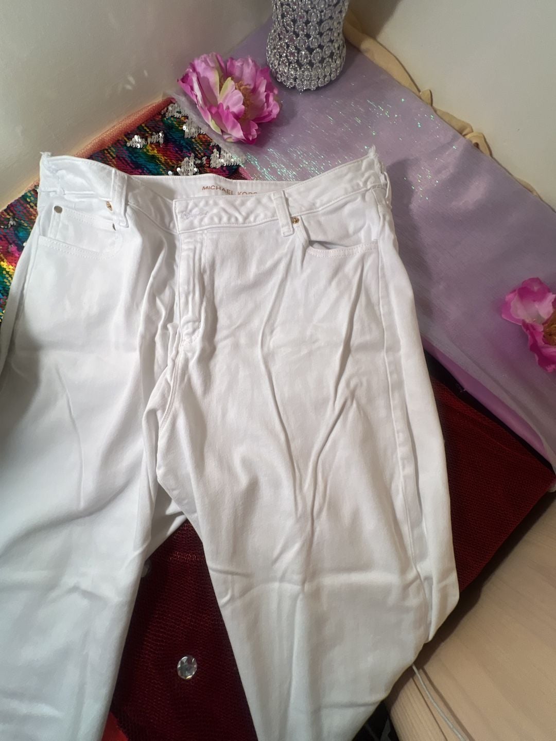 Michael Kors White Denim Jeans 2