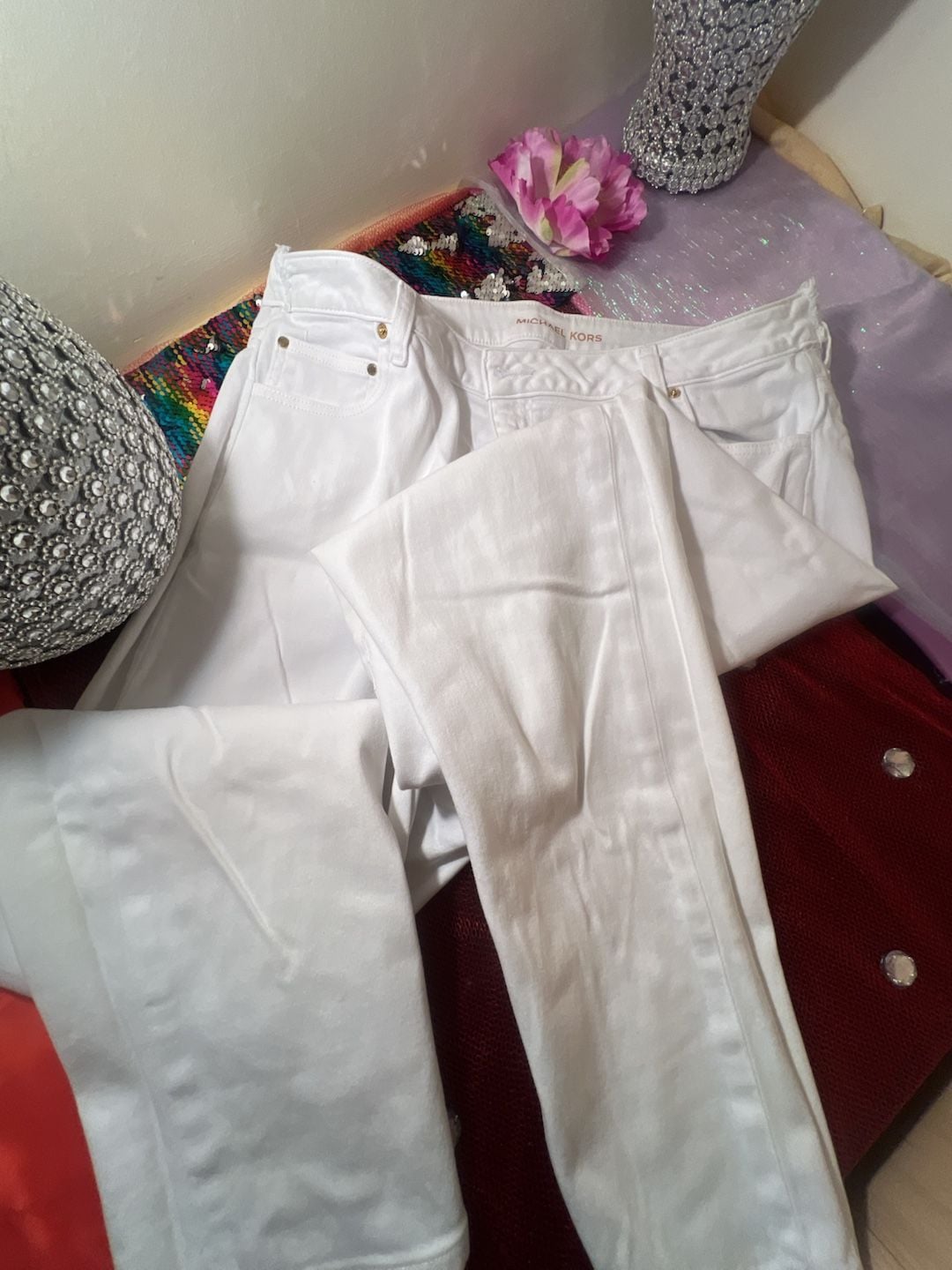 Michael Kors White Denim Jeans 5