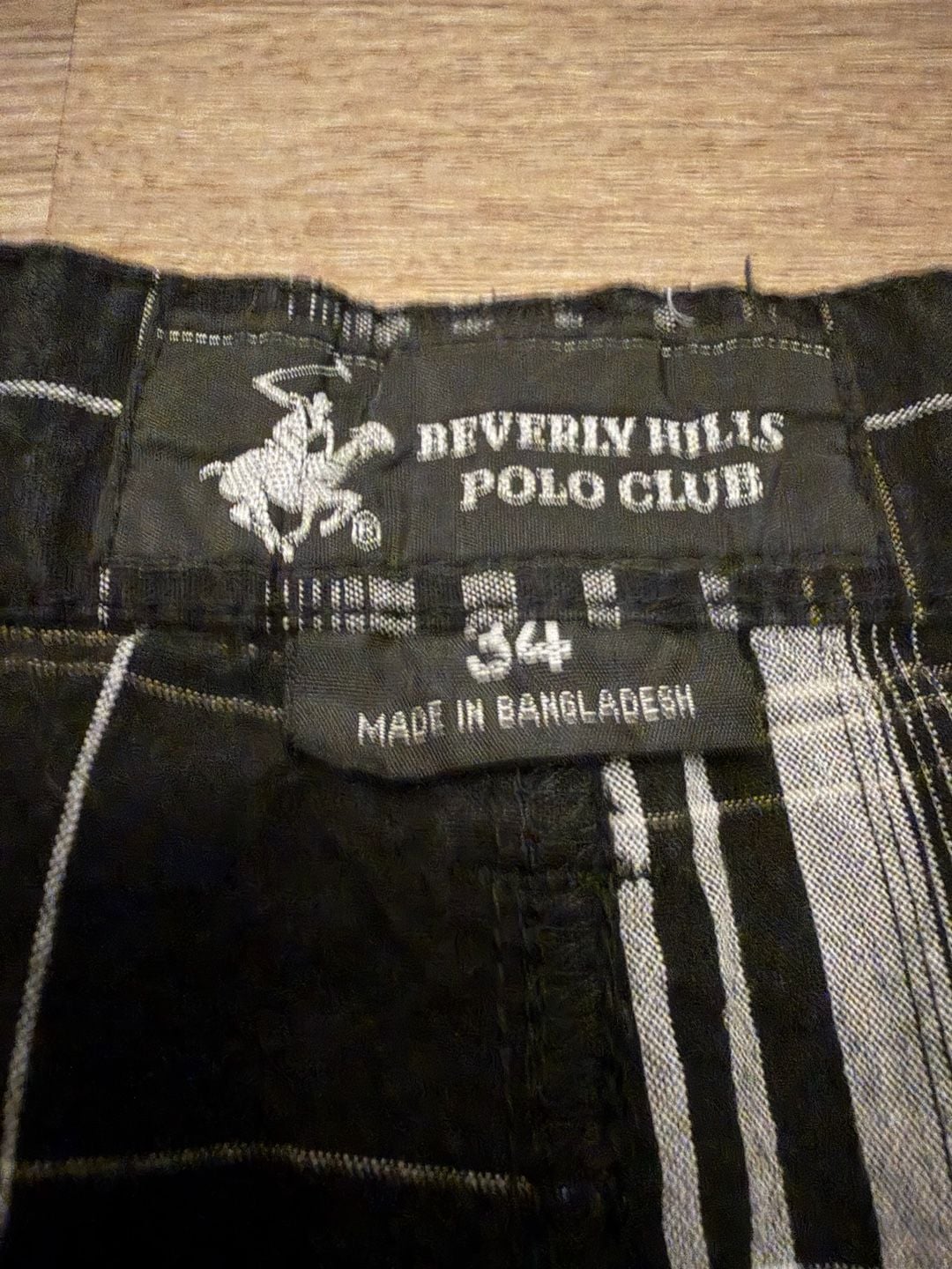 Polo Club Men's Plaid Cargo Shorts Size 34 6