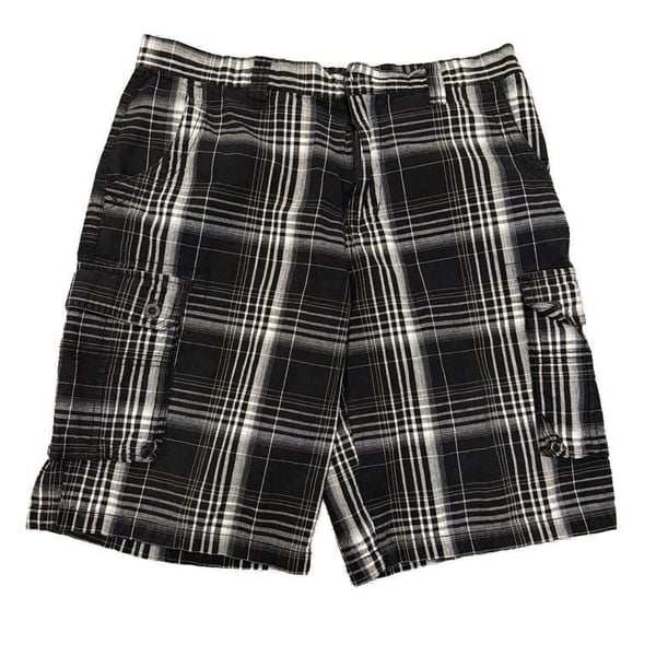Polo Club Men's Plaid Cargo Shorts Size 34