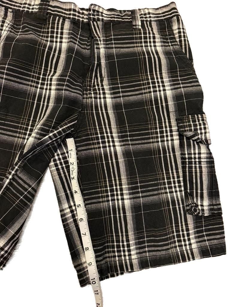 Polo Club Men's Plaid Cargo Shorts Size 34 3