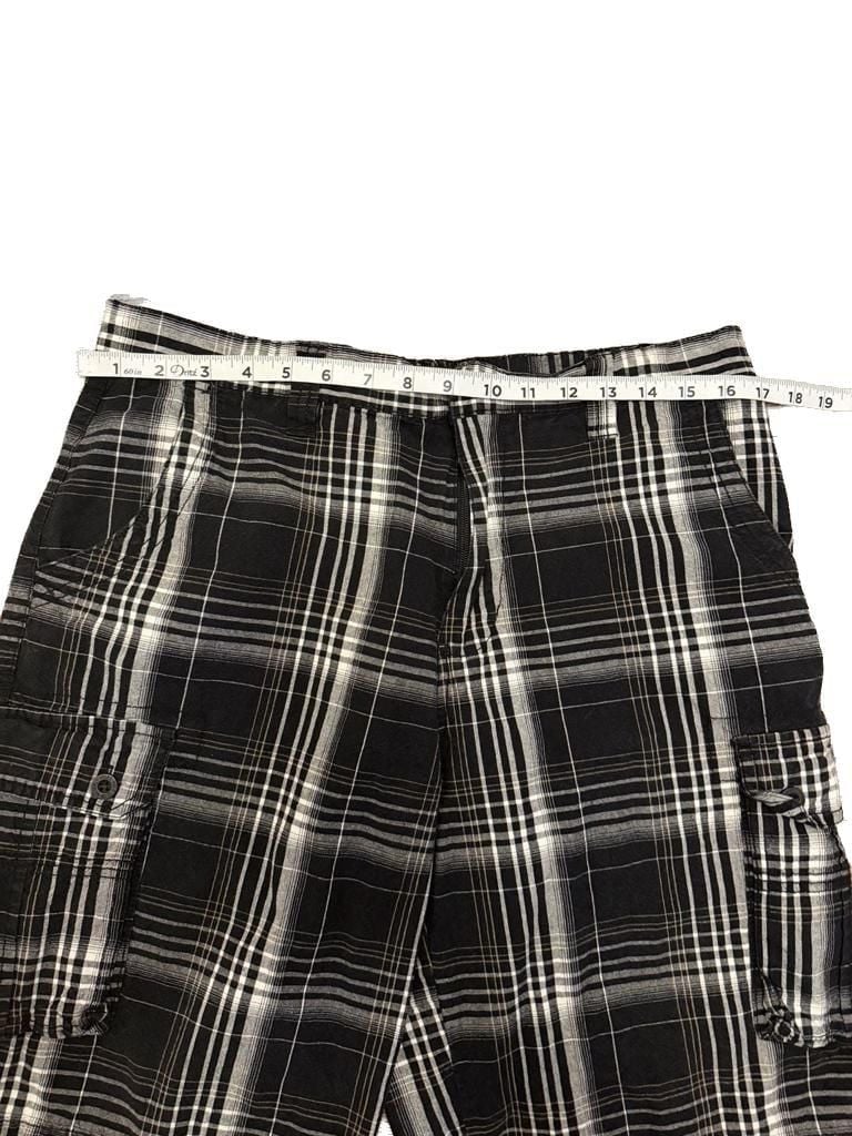 Polo Club Men's Plaid Cargo Shorts Size 34 5