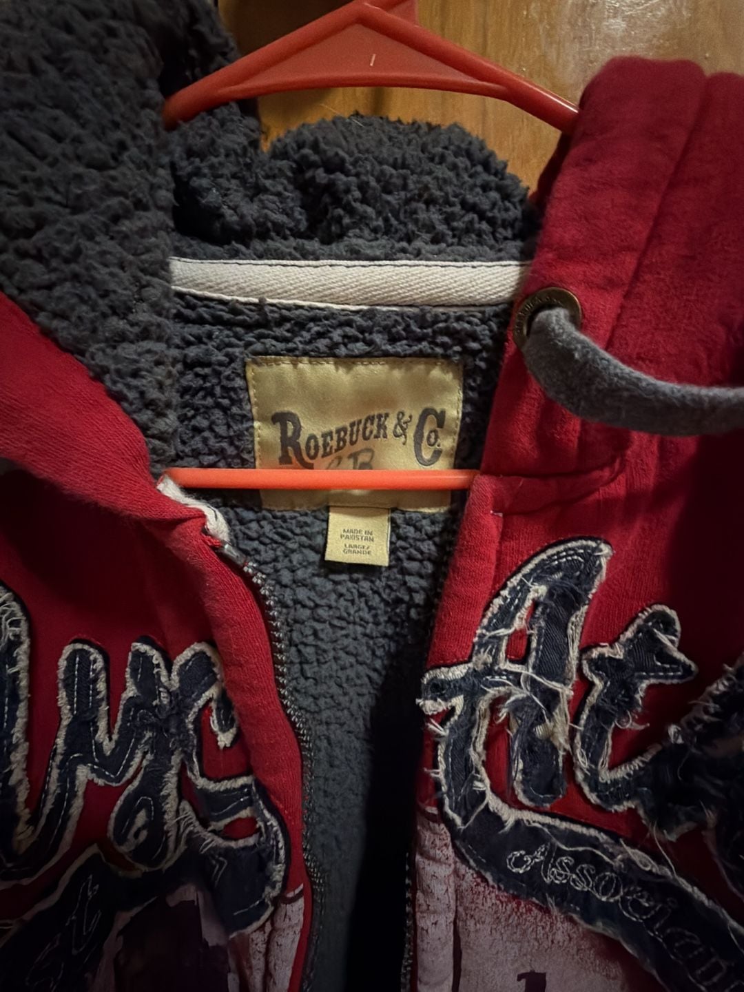 Roebuck & Co. NYC Athletic Association Distressed Sherpa-Lined Zip Hoodie 2