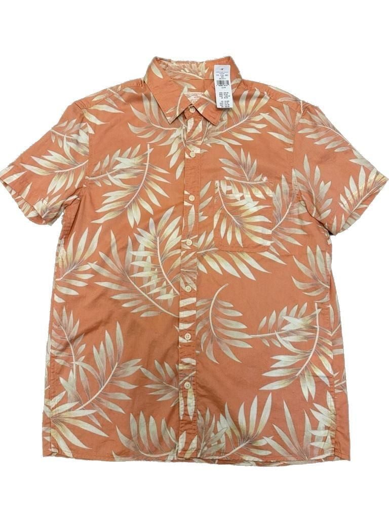 American Eagle Tropical Button-Down Resort Shirt 2