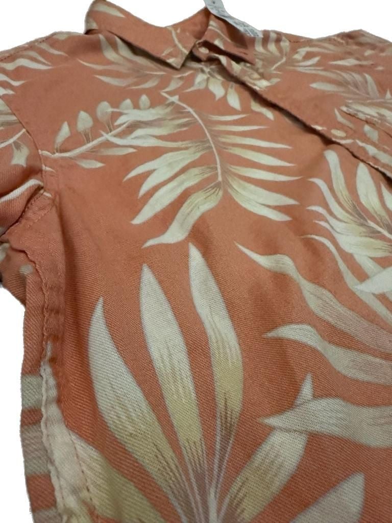 American Eagle Tropical Button-Down Resort Shirt 3
