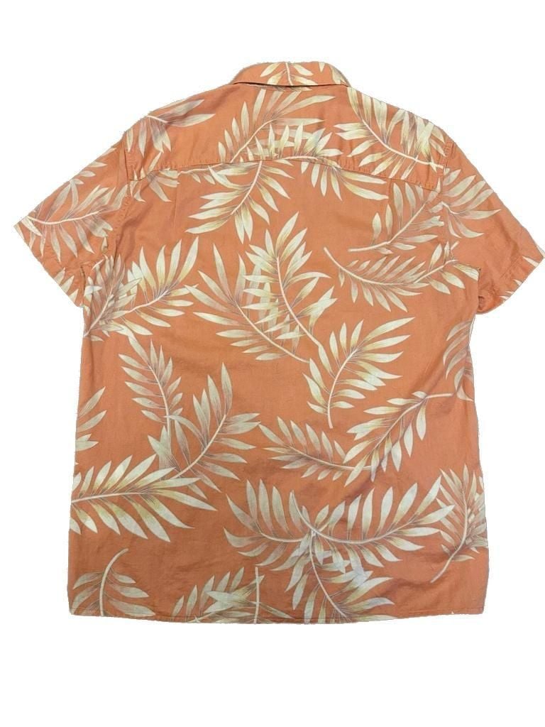 American Eagle Tropical Button-Down Resort Shirt 8