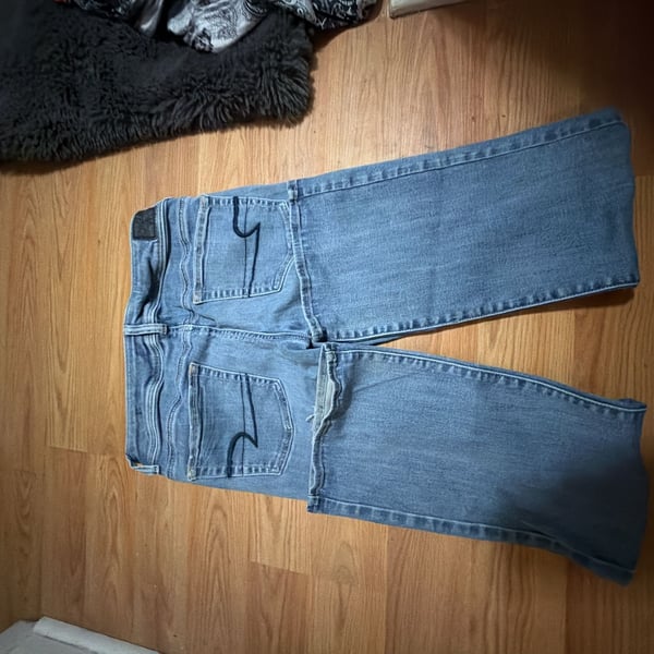 American Eagle Outfitters Women's Super Stretch Blue Denim Jeans Size 10 Regular