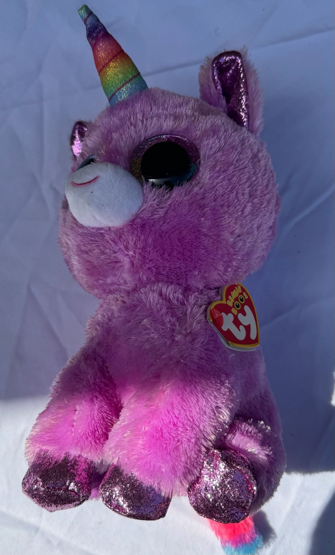 Ty Beanie Boos Rosette the Purple Unicorn Plush Toy 1