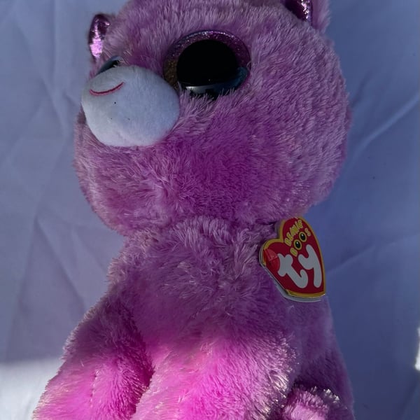 Ty Beanie Boos Rosette the Purple Unicorn Plush Toy