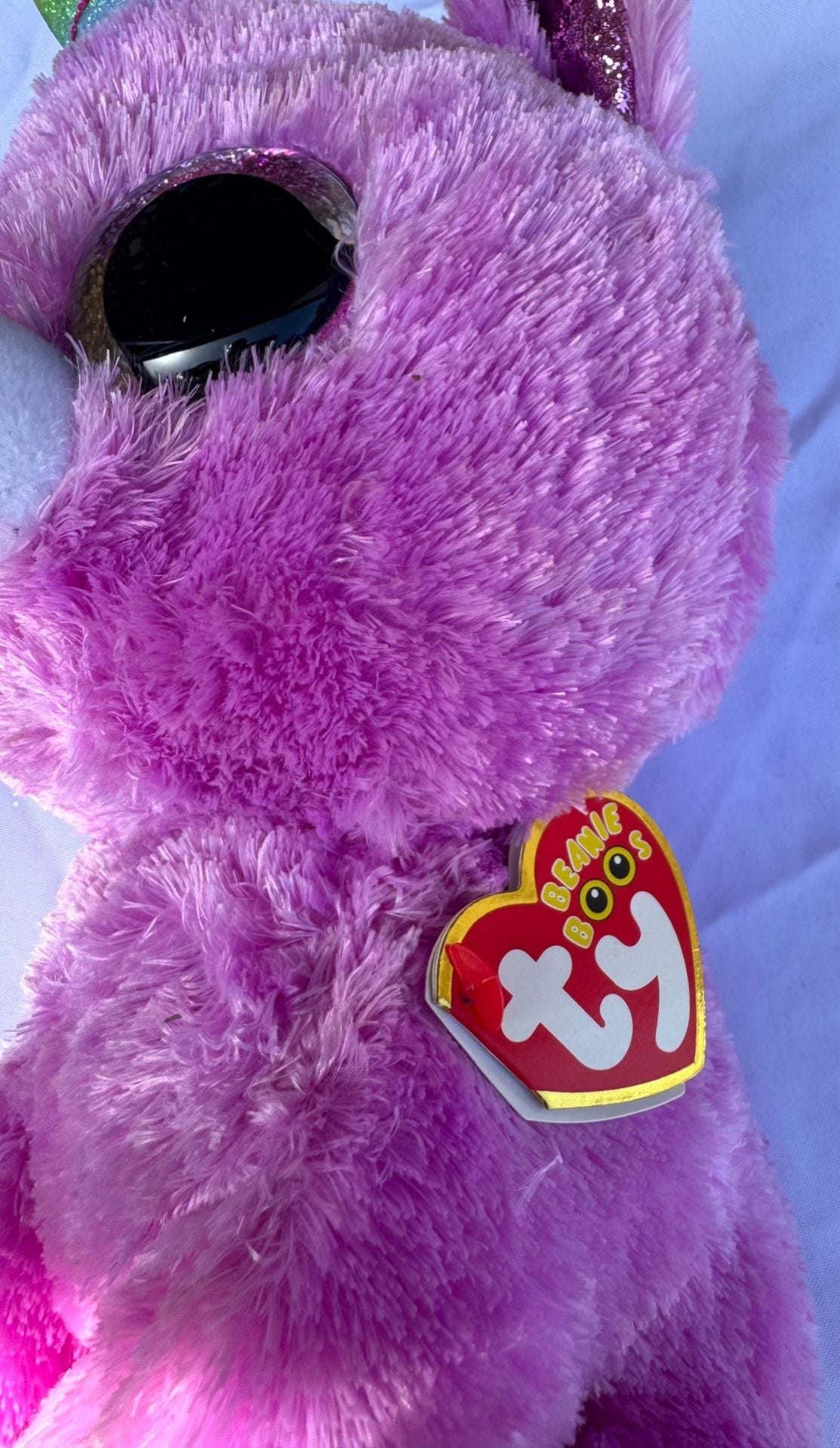 Ty Beanie Boos Rosette the Purple Unicorn Plush Toy 2