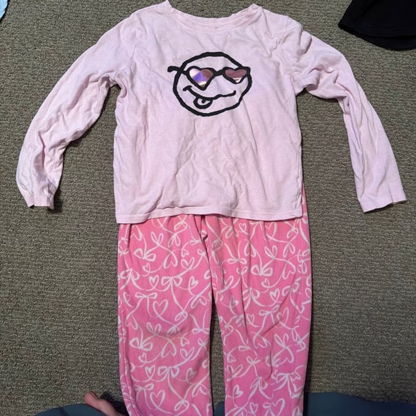 Old Navy Girls Graphic Long-Sleeve Snug-Fit Pajama Set