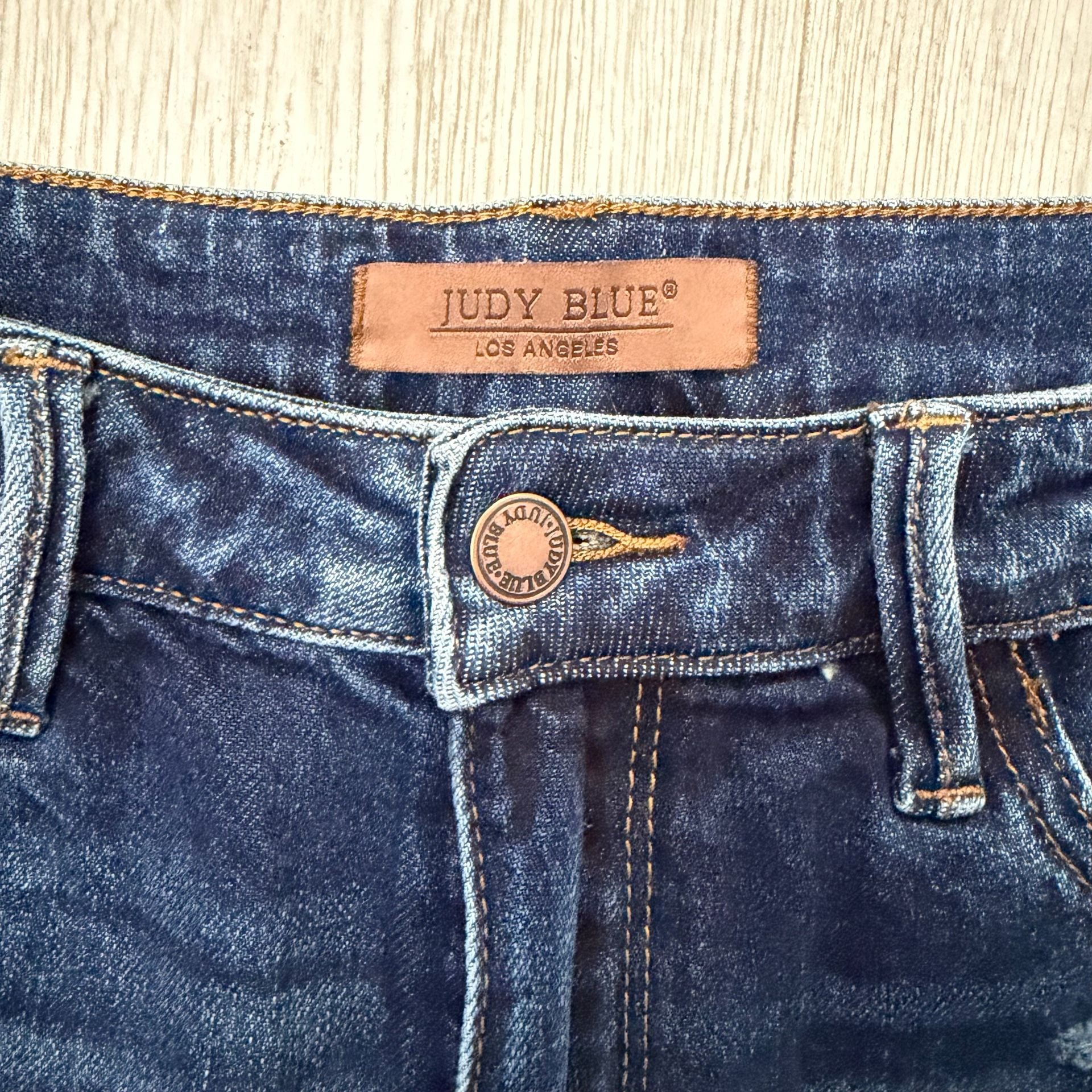 Judy Blue Size L Denim Jean Shorts 3