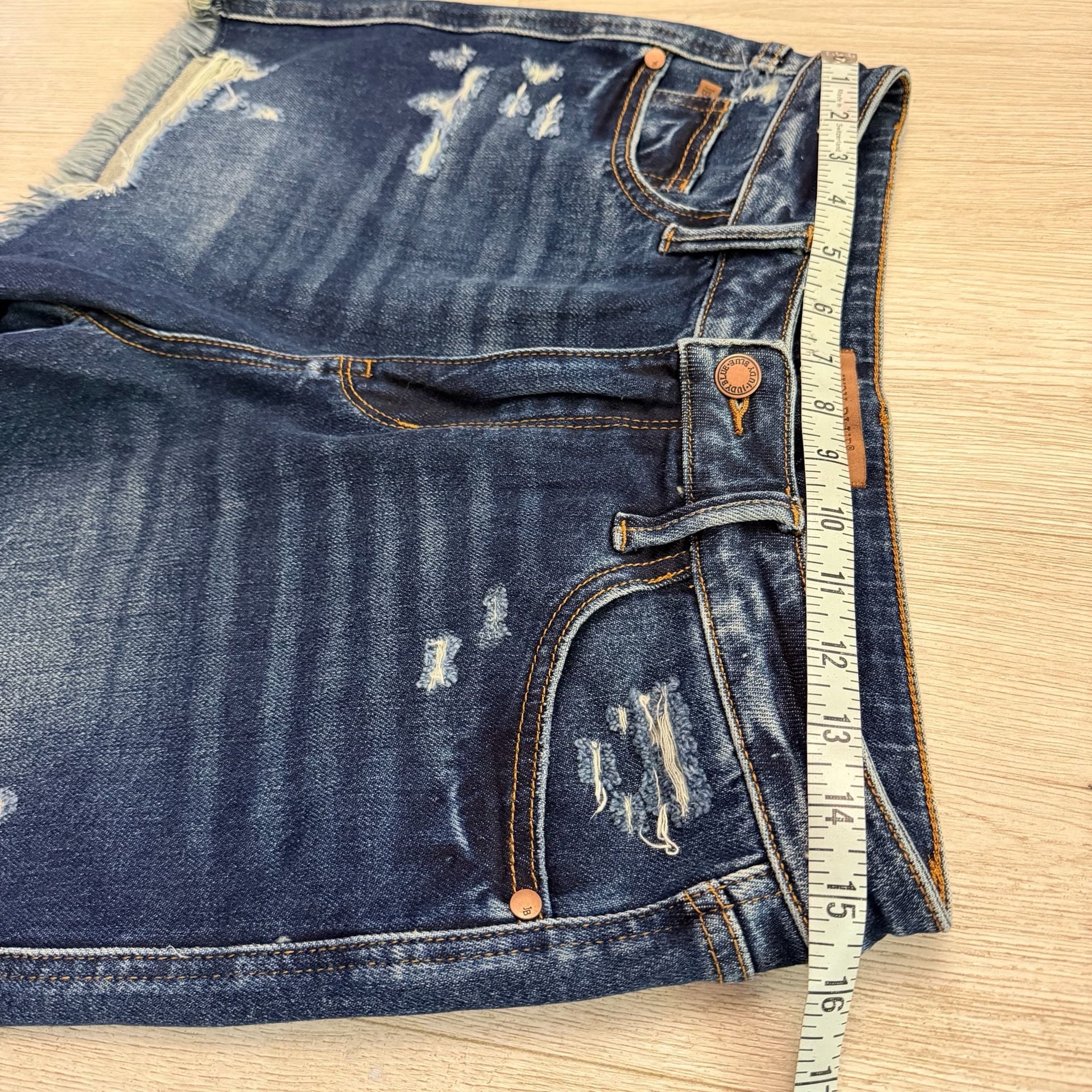 Judy Blue Size L Denim Jean Shorts 4