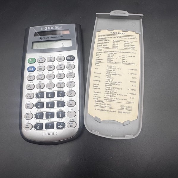 Texas Instruments TI-36X Solar Scientific Calculator with Protective Cover