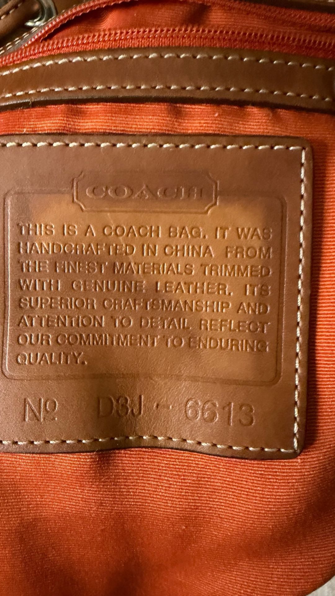 Coach Signature C Jacquard Canvas and Leather Small Backpack 10