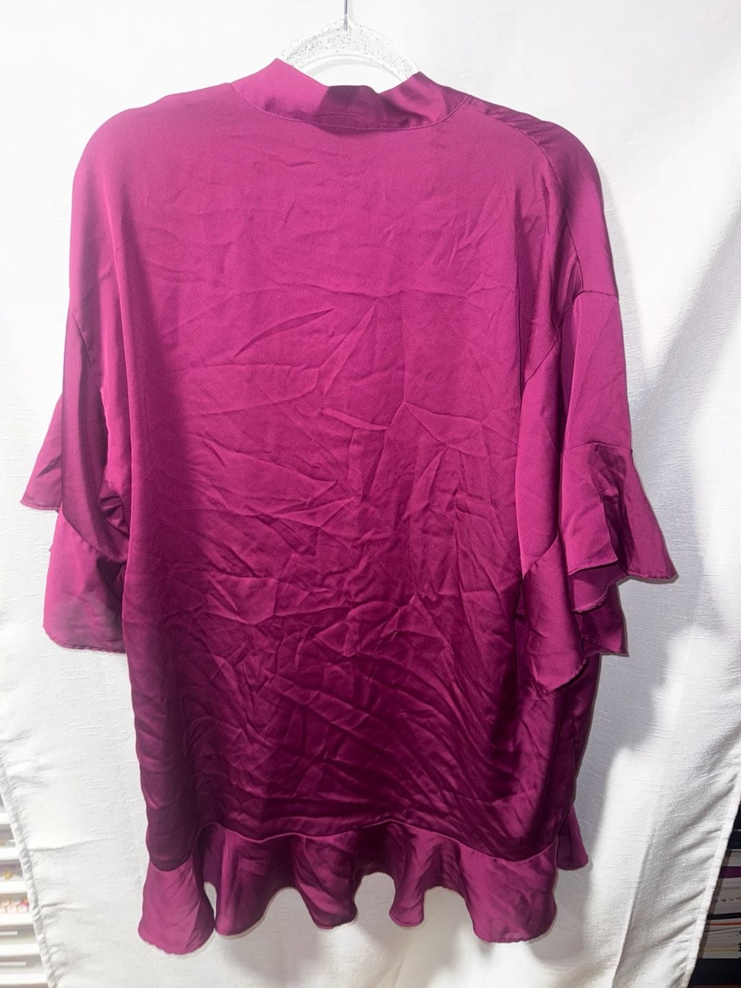 Victoria's Secret Satin Flounce Kimono Robe 2
