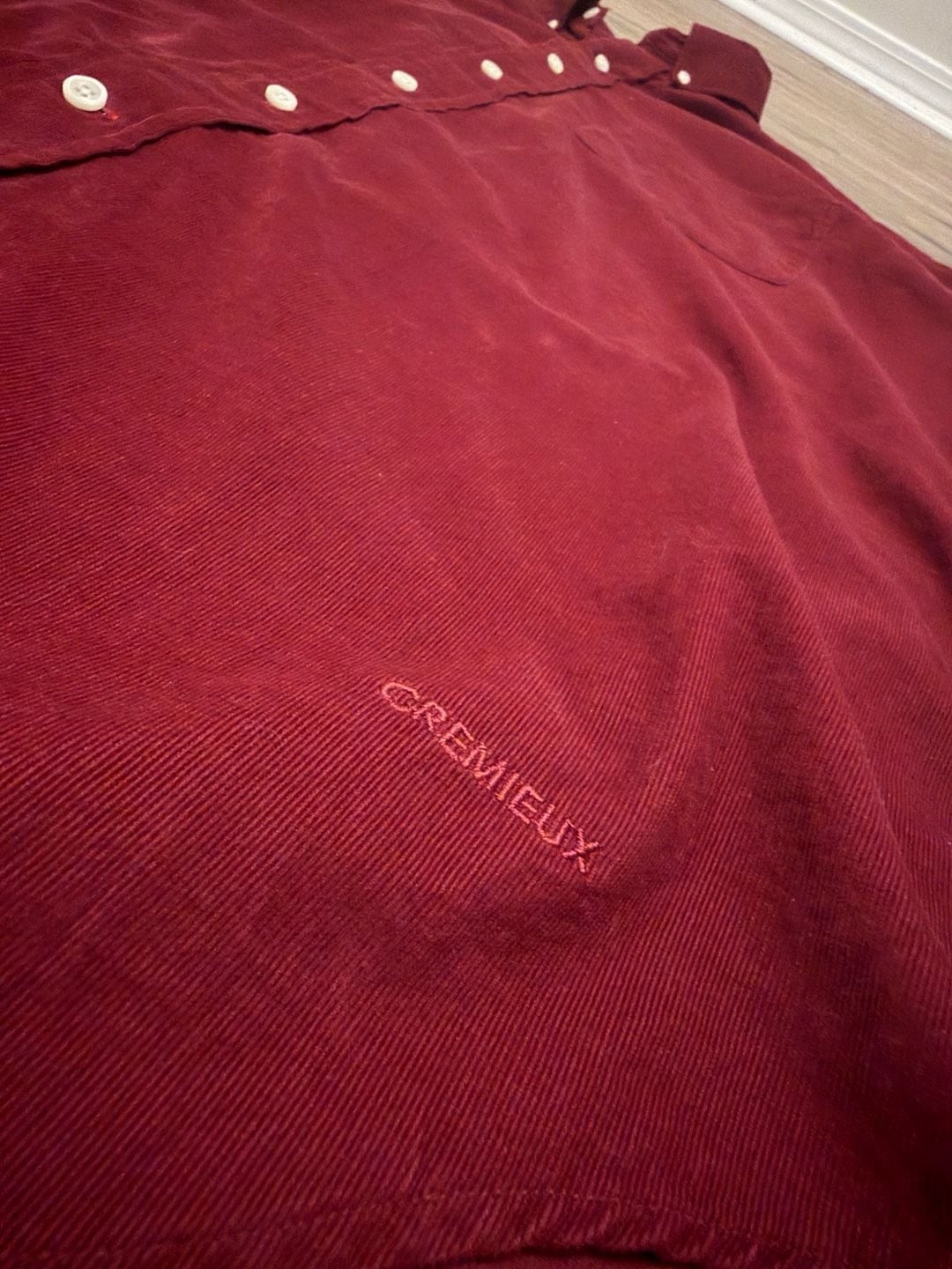 Daniel Cremieux Men's Red Corduroy Shirt M 4