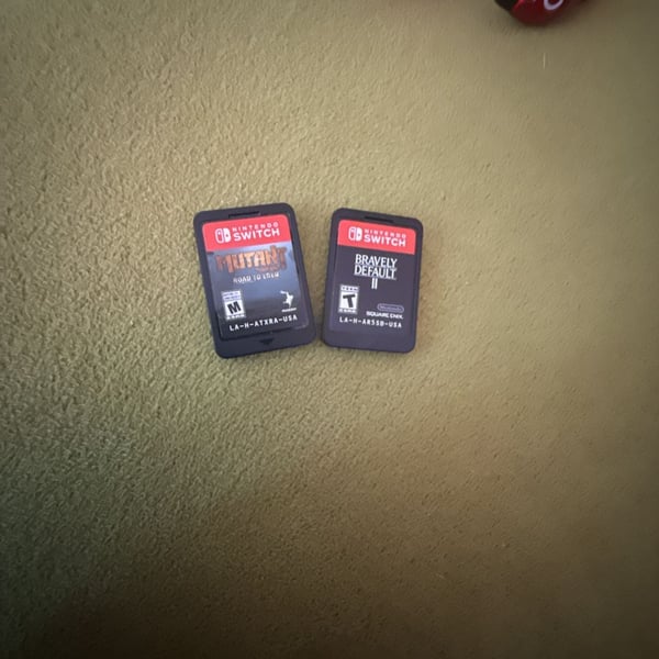 Mutant Year Zero: Road to Eden and Bravely Default II Nintendo Switch Cartridge Lot