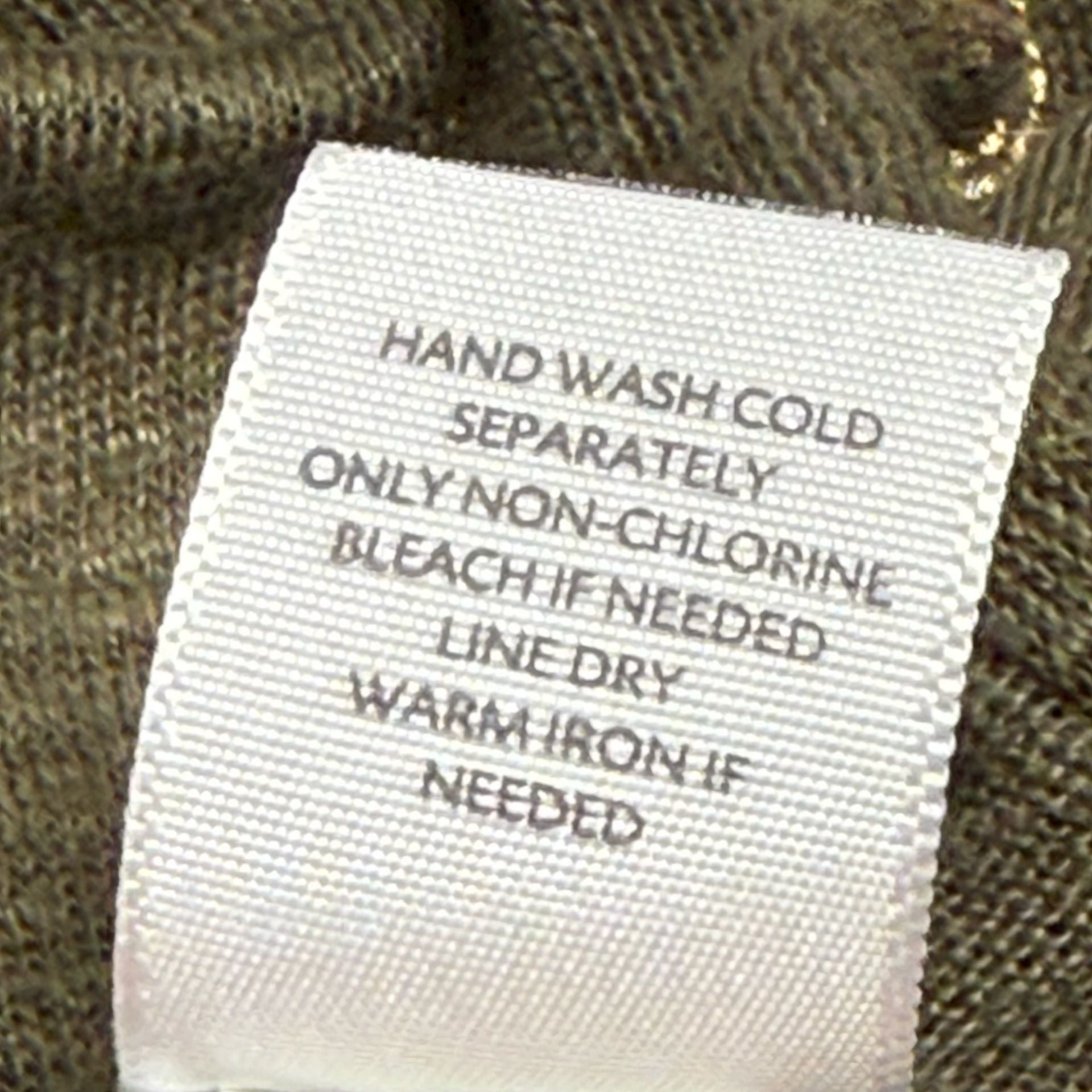 J. Jill Love Linen Shirt Womens L Boxy Short Tee Olive Green Gold Seahorse Top 10